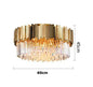 DecorBites™ Golden Crystal Ceiling Light for Modern Living Room and Dining Room