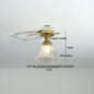 DecorBites™ Glass LED Ceiling Light for Corridor Balcony Modern Indoor Lighting