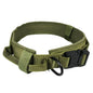 actical Dog Collar  Adjustable Military Training Nylon Dog Collar with  Heavy Metal Buckle for Medium and Large Dogs