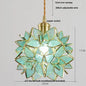 DecorBites™ Glass Flower LED Pendant Light Fixture for Modern Luxury Home Decor