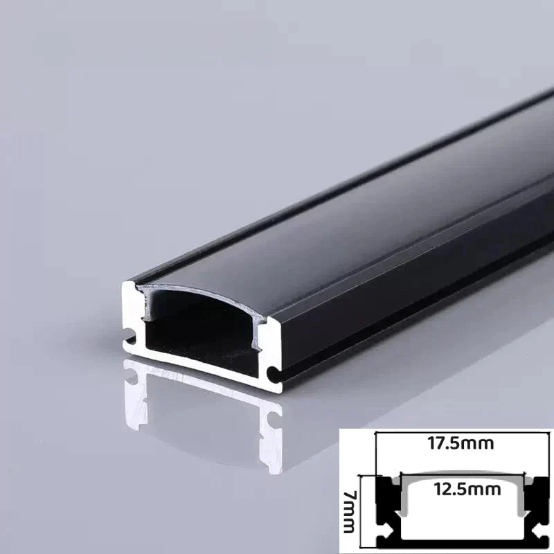 DecorBites™ LED Aluminum Profile Recessed U/YW-Shape Hidden Channel Milky Cover Bar Strip Light