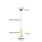 DecorBites™ LED Pendant Lamp Adjustable Wire Globe Hanging Light Fixtures