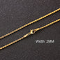 3-11mm Classic Cuban Chain Necklace for, Silver Black Gold Grey Color