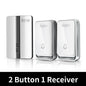 VeryHome Wireless Doorbell Waterproof Self-powered Button Smart Door Bell Sets Home Welcome Outdoor House Chimes  Receiver