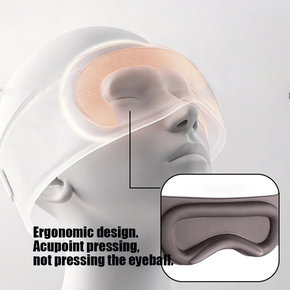 Weighted Eye Mask For Sleeping With Ear Cover 3D Blackout Blindfold Gravity Sleep Patchs Eyeshade Sleepmask for Side Sleeper