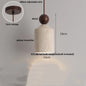 DecorBites™ LED Knob Switch Pendant Lamp Yellow Travertine Copper Wabi Sabi Hanging Lights
