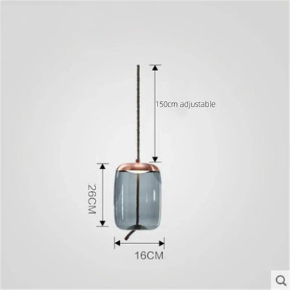 DecorBites™ Glass LED Chandeliers for Living Room Bedroom Kitchen Pendant Lamp