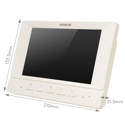 (Not Standalone) HOMSECUR Indoor Monitor V7022A-AHD-WIFI for XSL Video Door Phone Intercom Doorbell