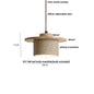 DecorBites™ LED Knob Switch Pendant Lamp Yellow Travertine Copper Wabi Sabi Hanging Lights