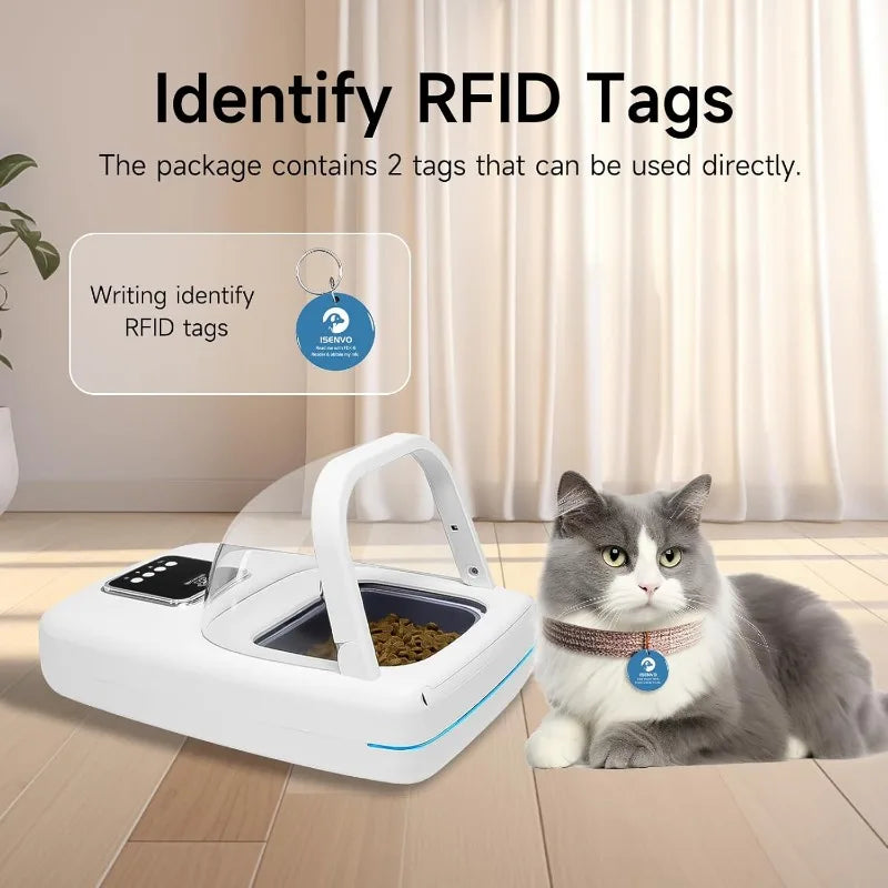 Automatic Pet Feeder with Collar Sensor, Anti Food Grabing