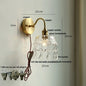 DecorBites™ Green Class Ball LED Wall Light with Copper Socket for Bedroom Living Dining Room