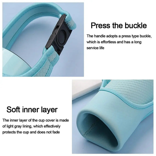 Sport Camping Accessories Portable Water Bottle Cover Multiple Colors Water Bottle Case Vacuum Cup Sleeve Camping