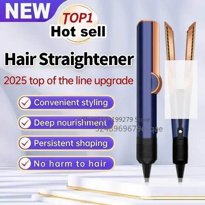 2-In-1 Hair Straightener and Dryer Combo - Negative Ion Heating Flat