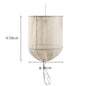 DecorBites™ Linen Cloth Pendant Light: Elegant Bohemian Fabric Chandelier for Home, Restaurant, Hotel