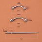 Sterile Body Piercing Tool Kit Surgical Steel Piercing Needles Clamp Pliers Gloves Set Pull Pin Lead Tool Lip Nose Belly Jewelry