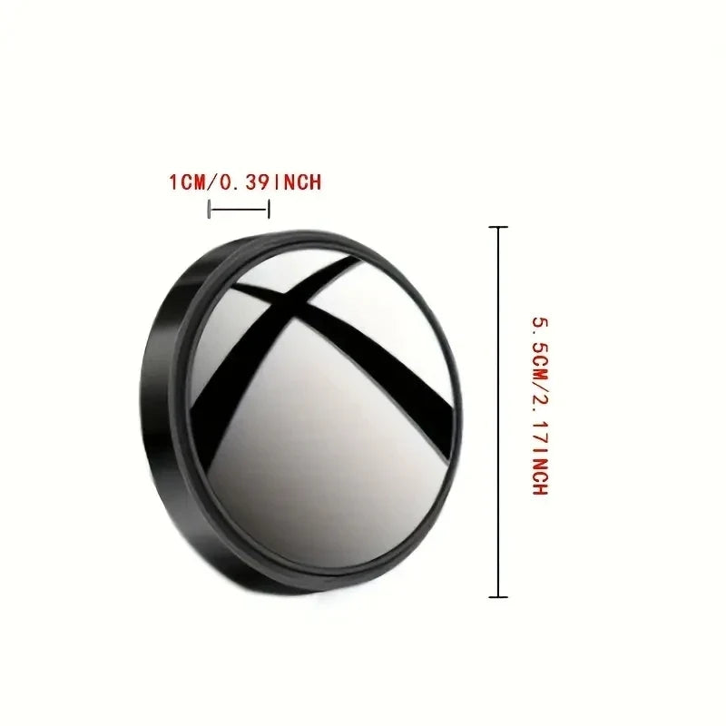 A Pair of 360-Degree Adjustable Wide-Angle Blind Spot Mirrors