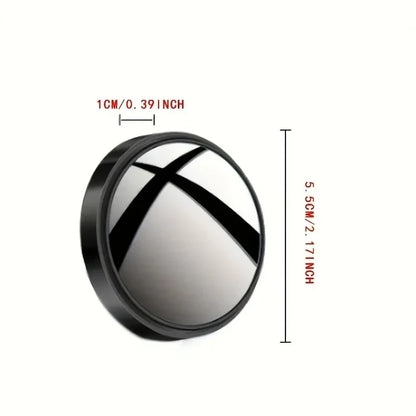 A Pair of 360-Degree Adjustable Wide-Angle Blind Spot Mirrors