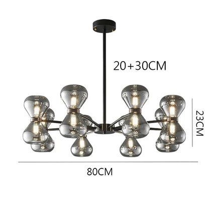 DecorBites™ LED Pendant Chandelier for Indoor Lighting and Living Room Decor