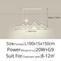 DecorBites™ LED Chandelier: Modern Minimalist Pendant Light for Dining Room, Kitchen, Home Lighting