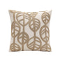 DecorBites™ Leaves Embroidered Pillow Cover - 45*45 Decorative Cushion for Living Room