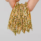 5pcs Fashion Colorful Acrylic Crystal Rhinestone Elastic Bracelet for