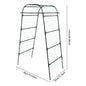 Garden Arch Trellis 82.7in Tall, Climbing Plant Support 35.4x31.5in, Steel Arbor for Cucumber Grape Vine Tomato
