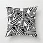DecorBites™ Heart Stripe Pillow Cases | Black & White Polyester Cushion Covers