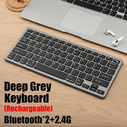 2.4G Wireless Keyboard Mouse Set Bluetooth 5.0 Keyboard Mouse Combo 2 modes Mini Keyboard Mouse For Laptop PC Accessories