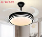 DecorBites™ LED Fan Lamp: Modern Invisible Ceiling Chandelier for Living Room, Bedroom & Dining Room