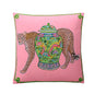 DecorBites™ Luxe Cheetah Halo Pillowcase: Decorative Tassel Cushion Cover GG Style