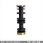 DecorBites™ Luxe Brown Travertine Marble Candle Holder with Metal Base