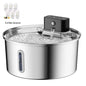 3L 5V USB Stainless Steel Wireless Recharging Sensor Auto Cat Water Drinking Fountain For Cats Dog Drinker Pet Dispenser Bowl