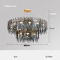 DecorBites™ Gold LED Glass Chandelier for Dinning Living Room Bedroom_main keyword: Pendant Lamps