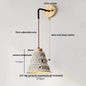 DecorBites™ Japanese Style LED Wall Light Cement Bedside Lamp with Pull Chain Switch