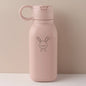 450ML Custom Name Silicone Straw Cup, Personalized Cartoon Pattern Water Bottle, Leakproof Sports Water Bottle for Kids Adults