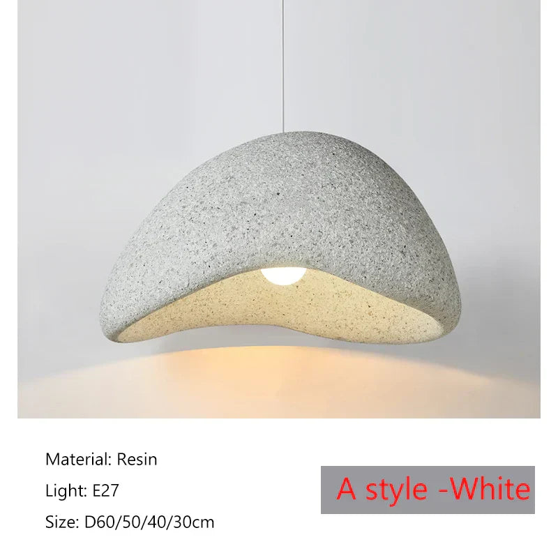 DecorBites™ Japanese Wabi Sabi LED Pendant Lamp Modern Simple Living Room Bedroom Chandelier