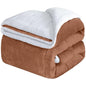 Fluffy Sherpa Fleece Blanket Throw Single Double King Cozy Warm Sofa Bed Throws