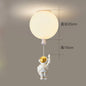 DecorBites™ LED Astronaut Glass Ball Pendant Light for Children's Room