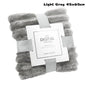 New Double Sided Warm Blanket Skin-Friendly Warm Conditioning Quilt Solid Color Breathable Striped Blankets