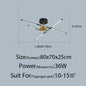 DecorBites™ Linen Ceiling Chandelier: Black Gold Pendant Lamp for Home, Office, or Restaurant