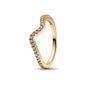 Gold Color Sun Heart Bow Size 6 7 8 9 Ring Rings for Trenday Women