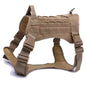 Tactical Dog Harness Military Training  Padded Quick Release Vest Pet Training Dog Harness For Set Small Medium Large Dogs