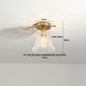 DecorBites™ Glass LED Ceiling Light for Corridor Balcony Modern Indoor Lighting