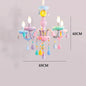 DecorBites™ Kids Room LED Macaron Ceiling Chandelier for Boys Girls Bedroom Decor