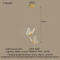 DecorBites™ LED Chandelier: Modern Butterfly Design, Acrylic, Exhibition Hall, Staircase, Bedroom Night Lamp Lighting Fixtures