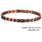 Women Magnetic Therapy Anklets 99.9% Pure Solid Copper 3500 Gauss Magnets Ankle Pain Relief for Arthritis Adjustable Size