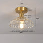 DecorBites™ Green Flower Glass LED Ceiling Light Fixture - Nordic Modern Design