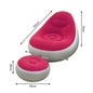 1PC Nflatable Air Sofa Chair with Footrest, Portable Lounge Chair Set