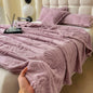 DecorBites™ Luxe Chiffon Butterfly Jacquard Throw: Soft & Cozy Blanket for Couch or Bed