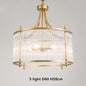 DecorBites™ Golden Copper Glass Chandelier LED Ceiling Pendant Light